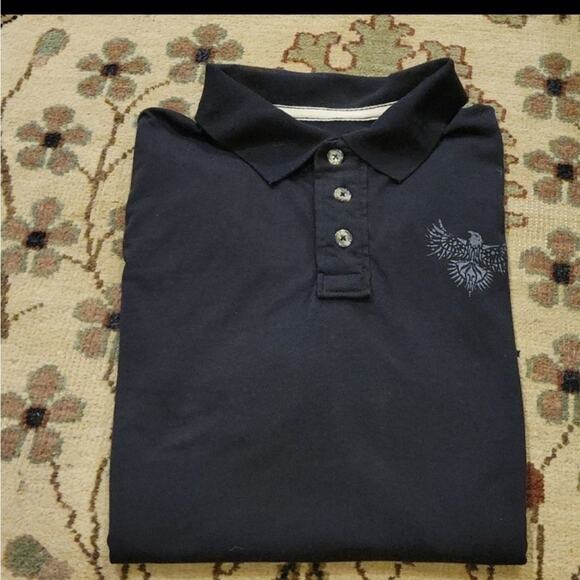 Open trails, black polo, men's size large - Picture 1 of 4